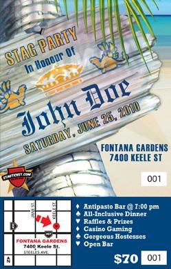 Corona Ville Bachelor Party Invitations