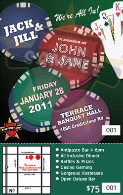 Casino Themed Party Invite